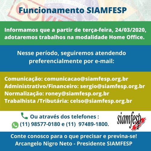 500 x 500 Comunicado Cancelamento atividades SIAMFESP