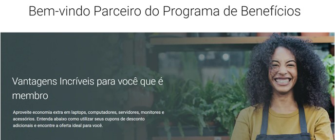Bem vindo Parceiro de Programa de Benefícios Dell e Siamfesp