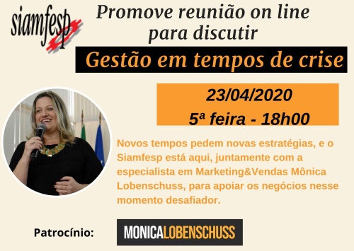 Reunião SIAMFESP - Gestão em tempos de crise